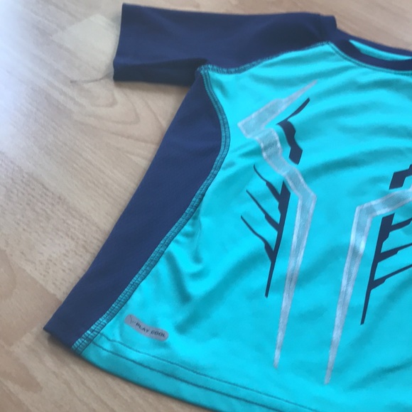 8/$25 Jumping Beans Size 5 Play Cool Blue Sports Shirt - Picture 2 of 11